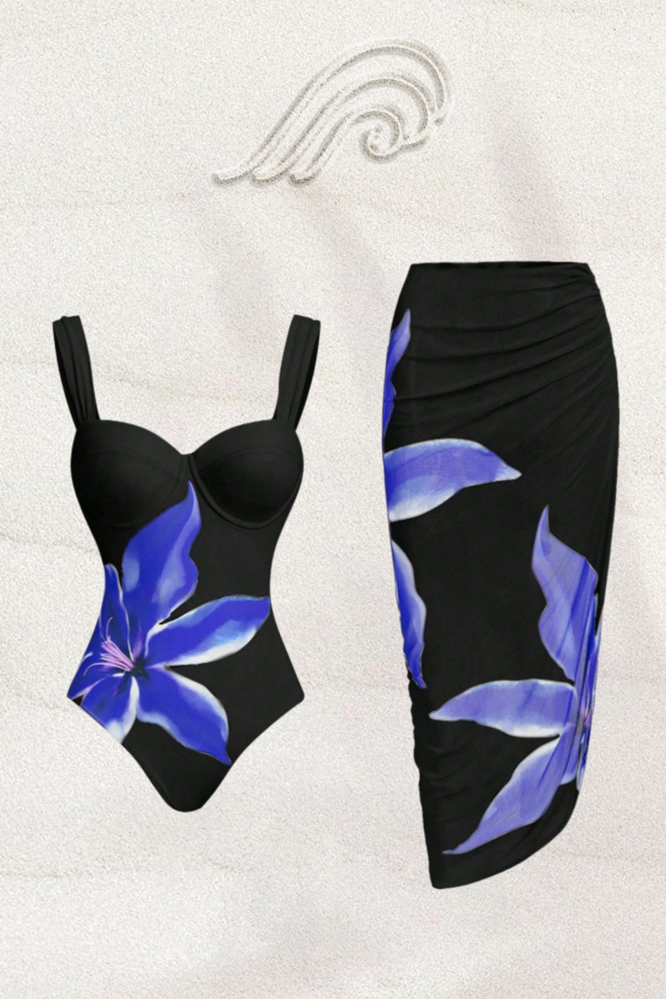 Sarah Floral Printed Two-pieces Swim Set