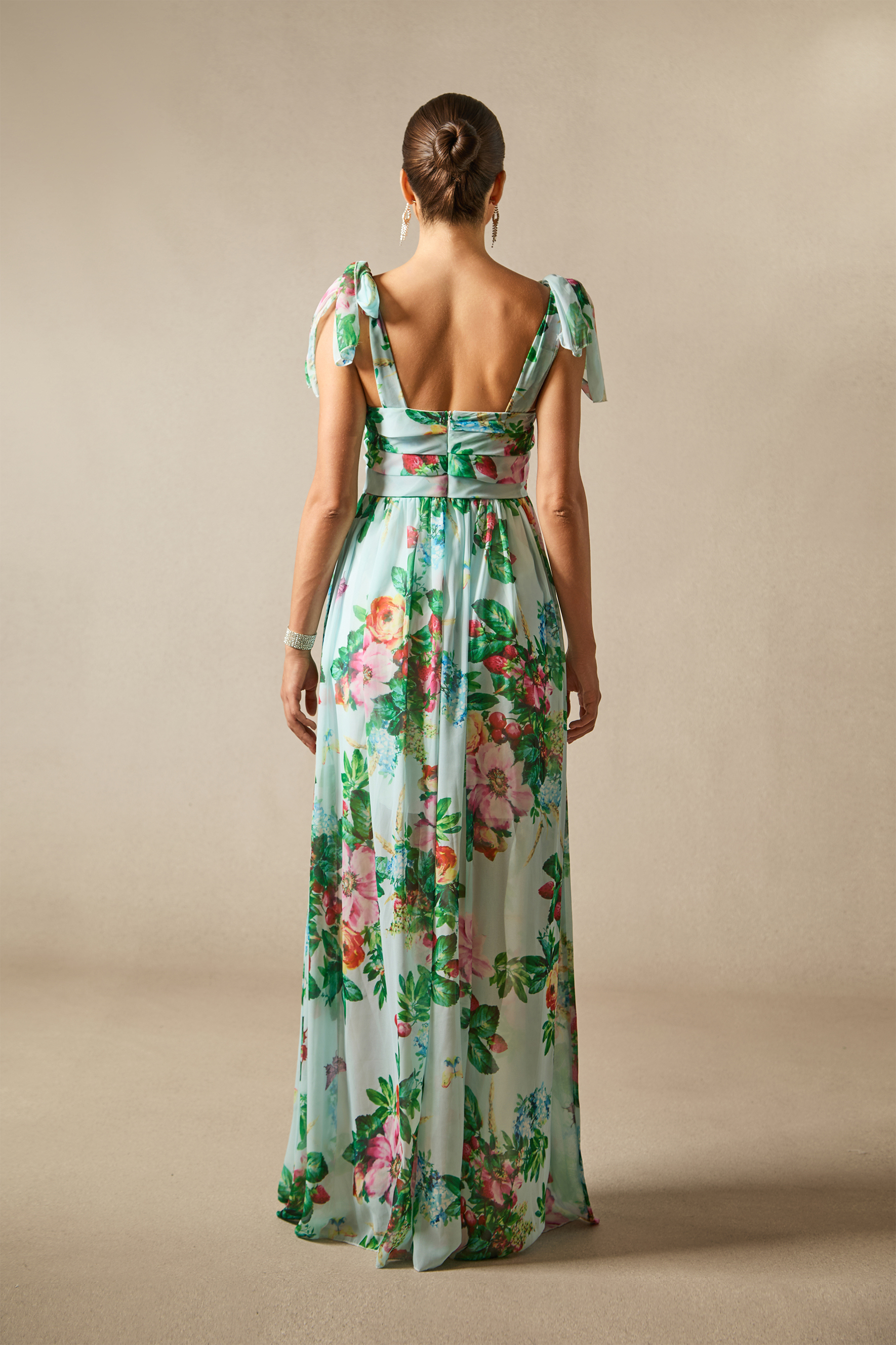 Dinah Printed Strap Maxi Dress