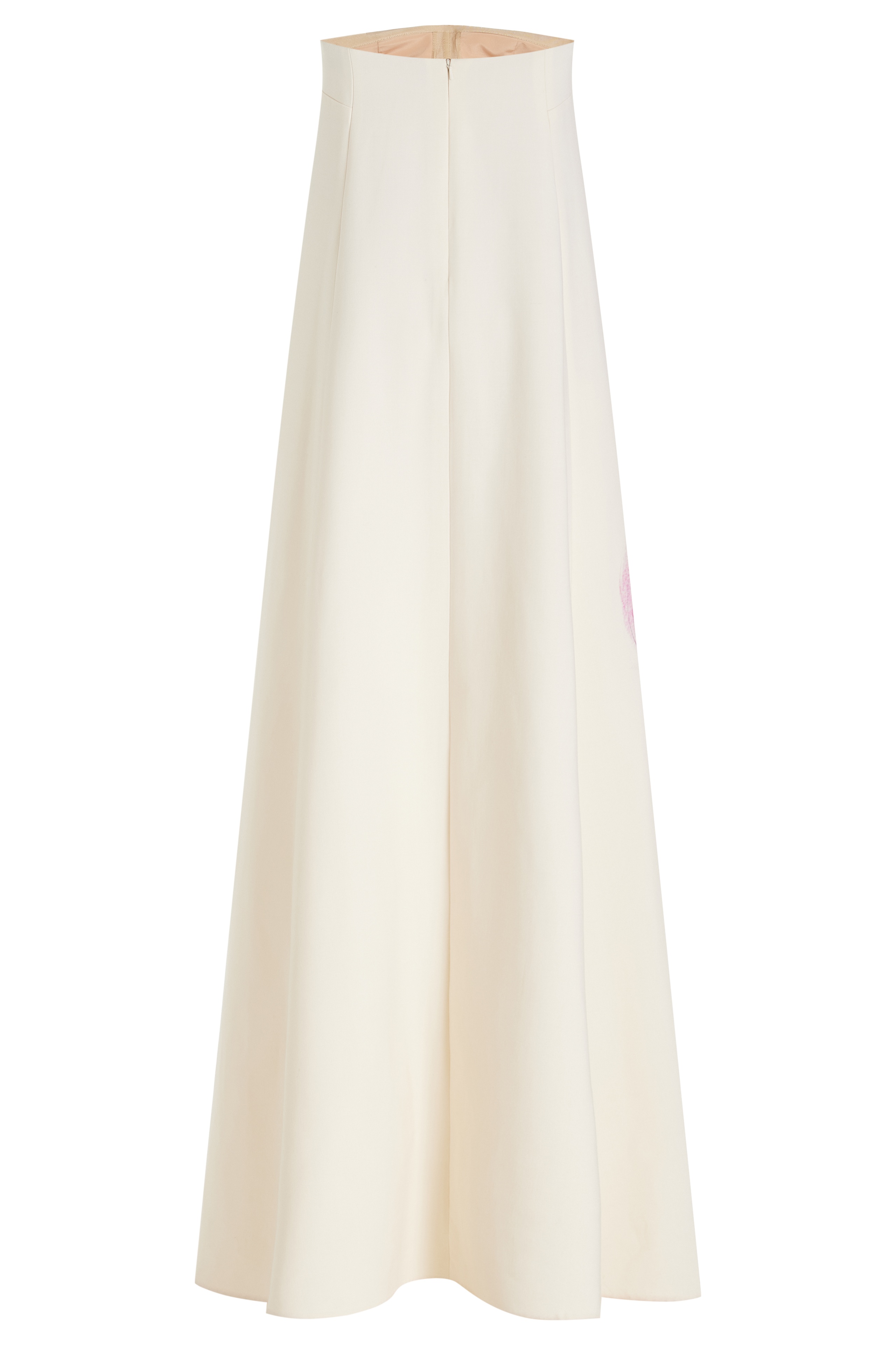 Dorothy Floral Print Strapless Satin Maxi Dress