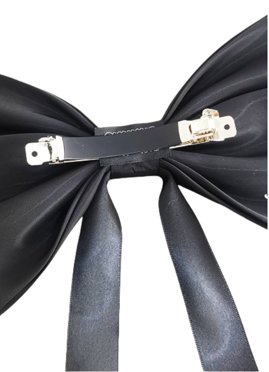 Gabardine Solid Bowknot Hair Clip