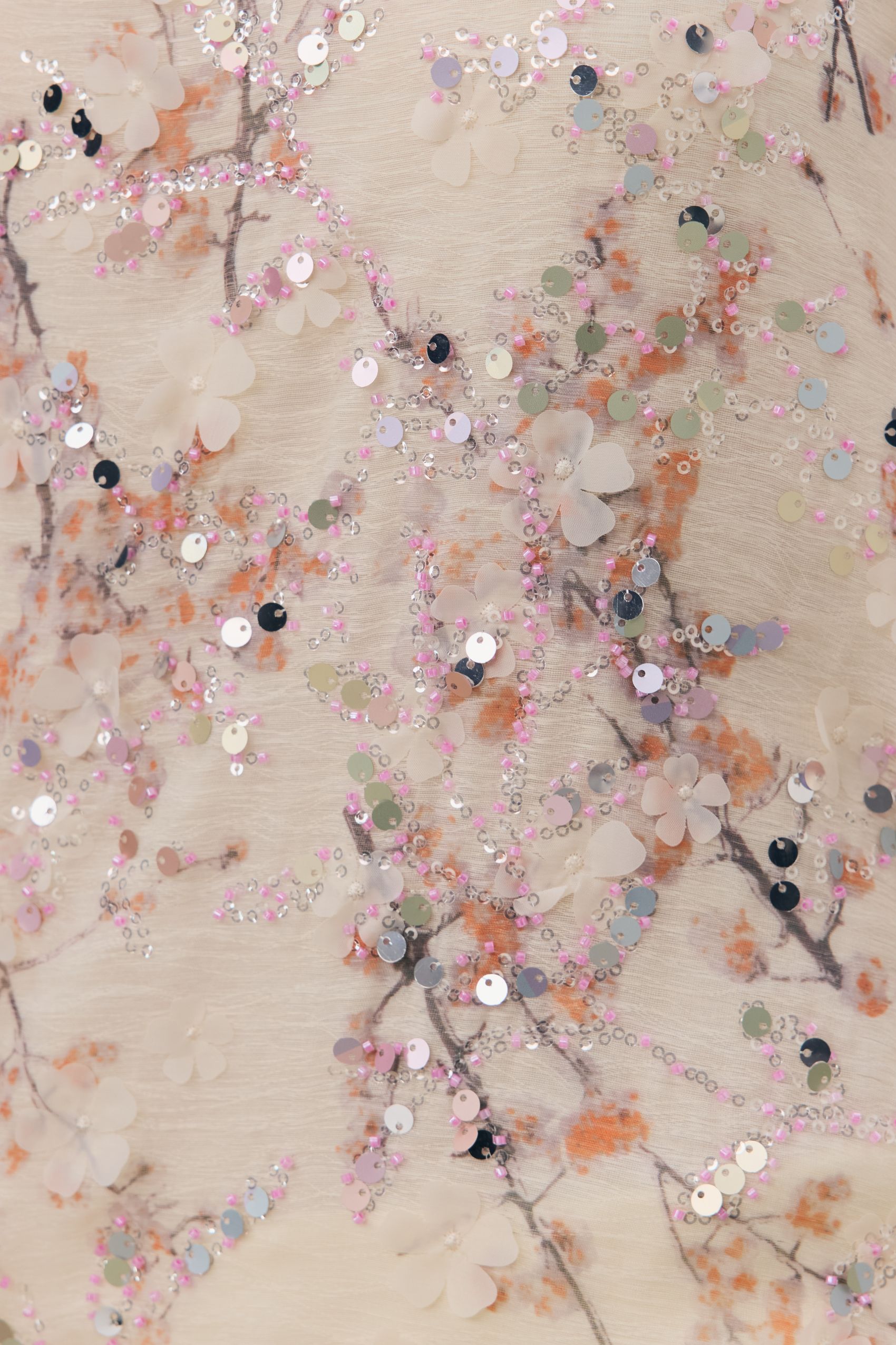 Angelica Floral Embroidery Sequin Sleeveless Vest