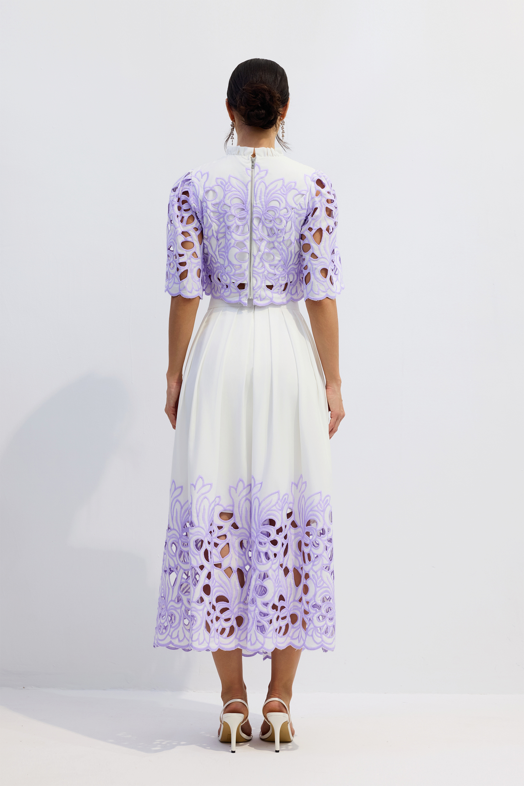 Kelly Floral Embroidered Two-Piece Set