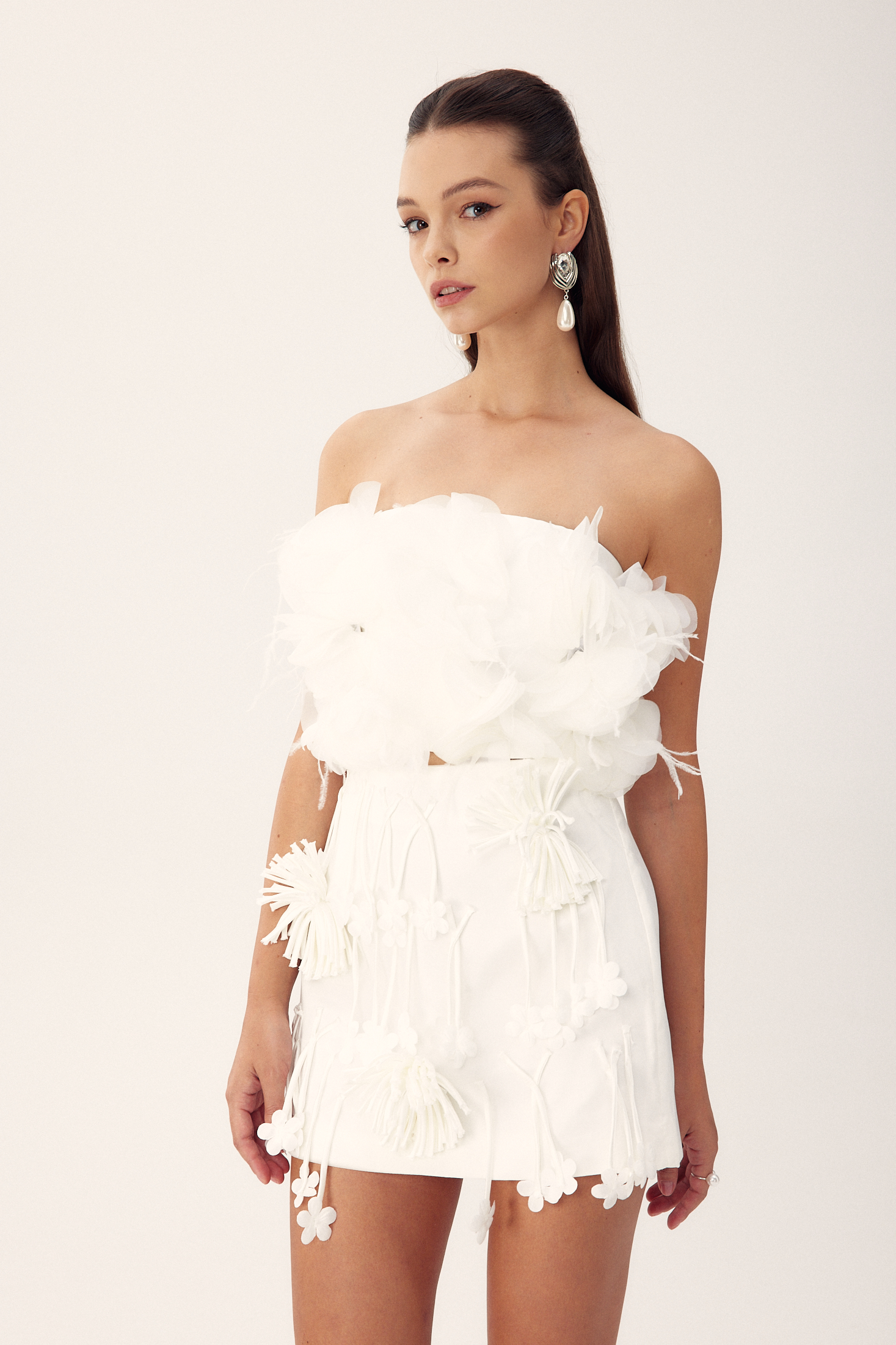 Renata Feather Tube Top