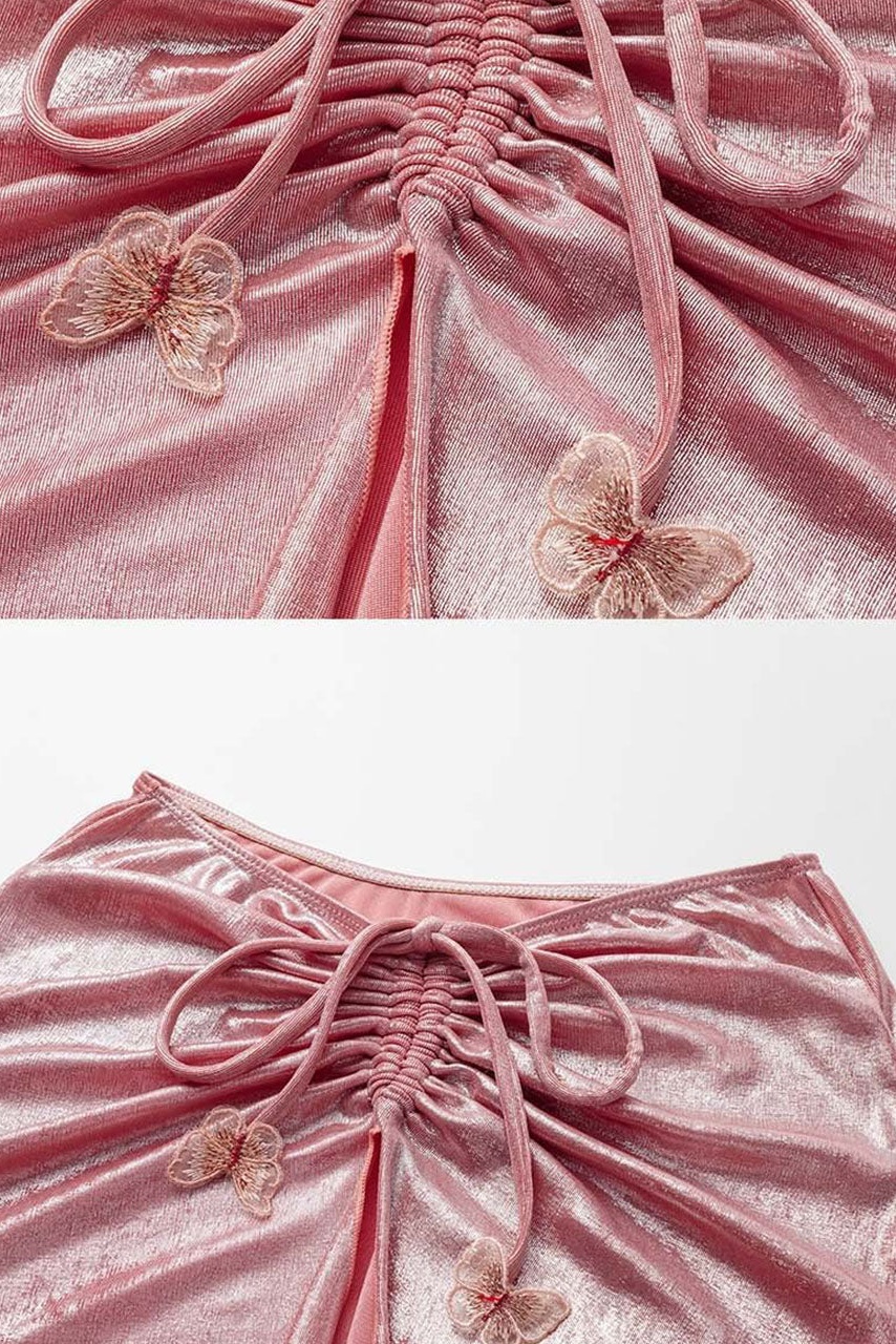 Salome Butterfly Applique Two-pieces Swim Set